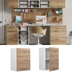 Vicco Armoire suspendue universelle Sonoma 45cm avec porte