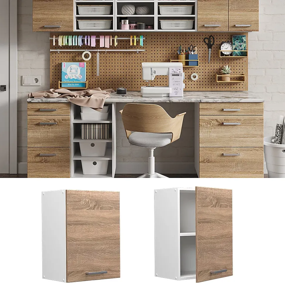 Vicco Armoire suspendue universelle Sonoma 45cm avec porte