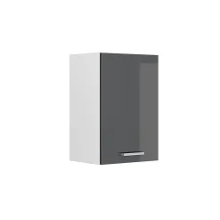 Vicco Armoire suspendue universelle Anthracite Haute brillance 40cm avec étagères ouvertes