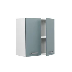 Vicco Armoire suspendue universelle Bleu-gris 60cm avec portes