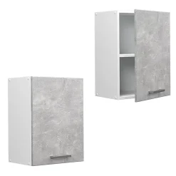 Vicco Armoire suspendue universelle Béton 45cm avec porte