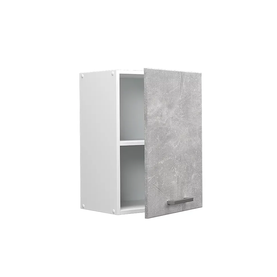 Vicco Armoire suspendue universelle Béton 45cm avec porte