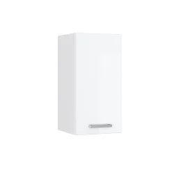 Vicco Armoire suspendue universelle Blanc Haute brillance 30cm avec porte