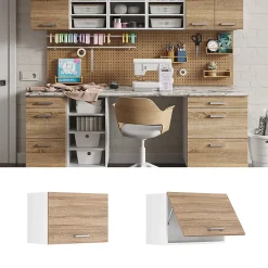 Vicco Armoire suspendue universelle Sonoma 60cm avec porte dascenseur