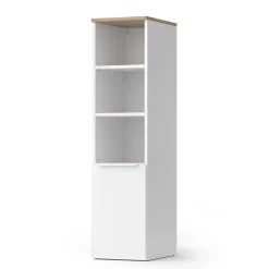 Vicco Armoire universelle Blanc/Sonoma 30.2x120cm avec une porte