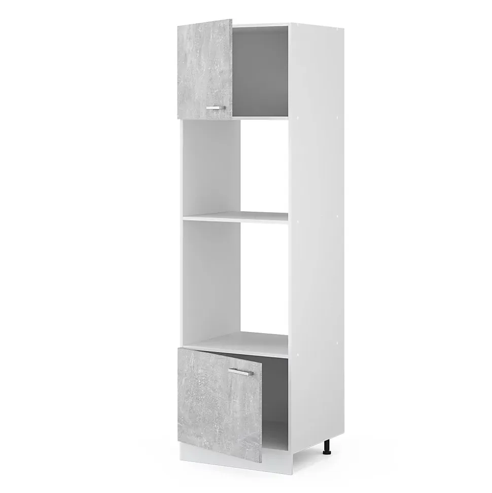 Vicco Armoire universelle Béton 60cm avec étagères ouvertes, et portes