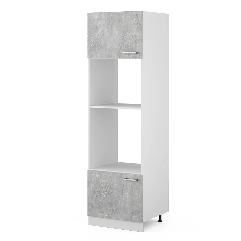 Vicco Armoire universelle Béton 60cm avec étagères ouvertes, et portes