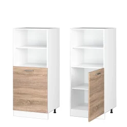Vicco Armoire universelle Sonoma 60cm avec étagères ouvertes, et porte