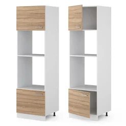Vicco Armoire universelle Sonoma 60cm avec étagères ouvertes, et portes