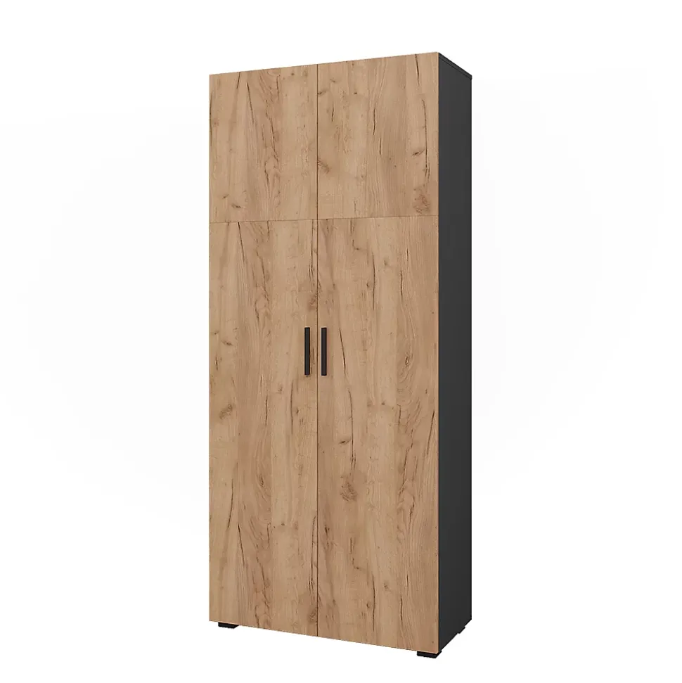 Vicco Armoire universelle Anthracite/chêne doré 80x183.8cm
