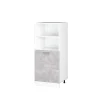Vicco Armoire universelle Béton 60cm avec étagères ouvertes, et porte