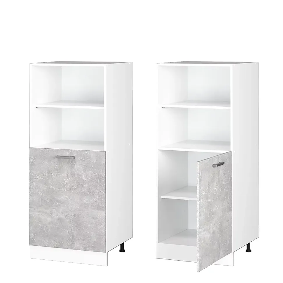 Vicco Armoire universelle Béton 60cm avec étagères ouvertes, et porte