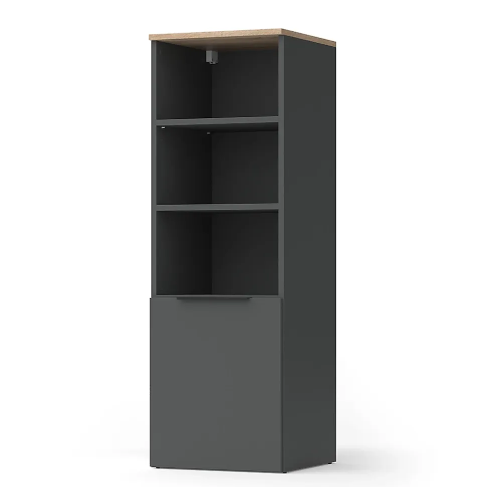 Vicco Armoire universelle Anthracite/Sonoma 40.2x120cm avec une porte