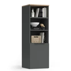 Vicco Armoire universelle Anthracite/Sonoma 40.2x120cm avec une porte