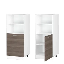Vicco Armoire universelle Gris 60cm avec étagères ouvertes, et porte