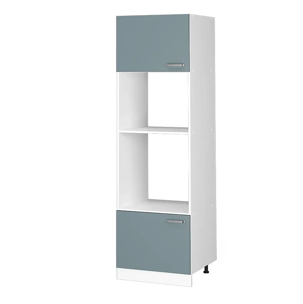 Vicco Armoire universelle Bleu-gris 60cm avec étagères ouvertes, et portes