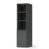 Vicco Armoire universelle Anthracite/Sonoma 30.2x120cm avec une porte
