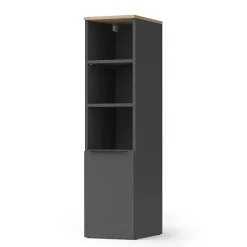Vicco Armoire universelle Anthracite/Sonoma 30.2x120cm avec une porte