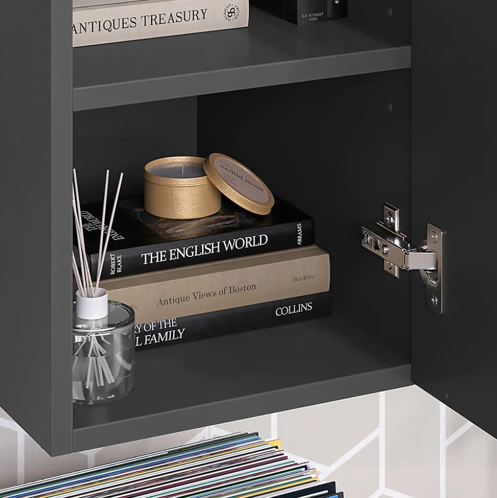 Vicco Armoire universelle Anthracite/Sonoma 30.2x120cm avec une porte
