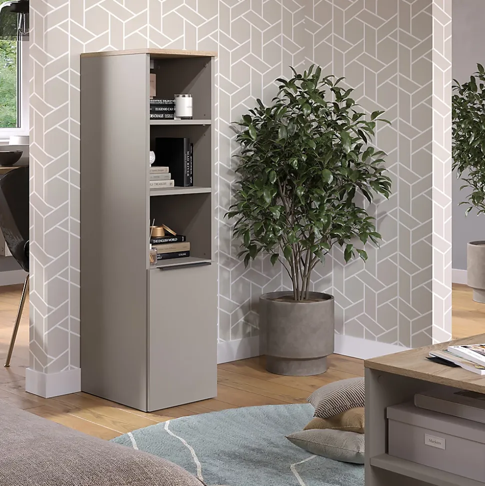 Vicco Armoire universelle Grège 30.2x120cm avec une porte