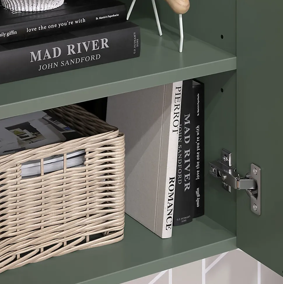 Vicco Armoire universelle Vert 40.2x120cm avec une porte