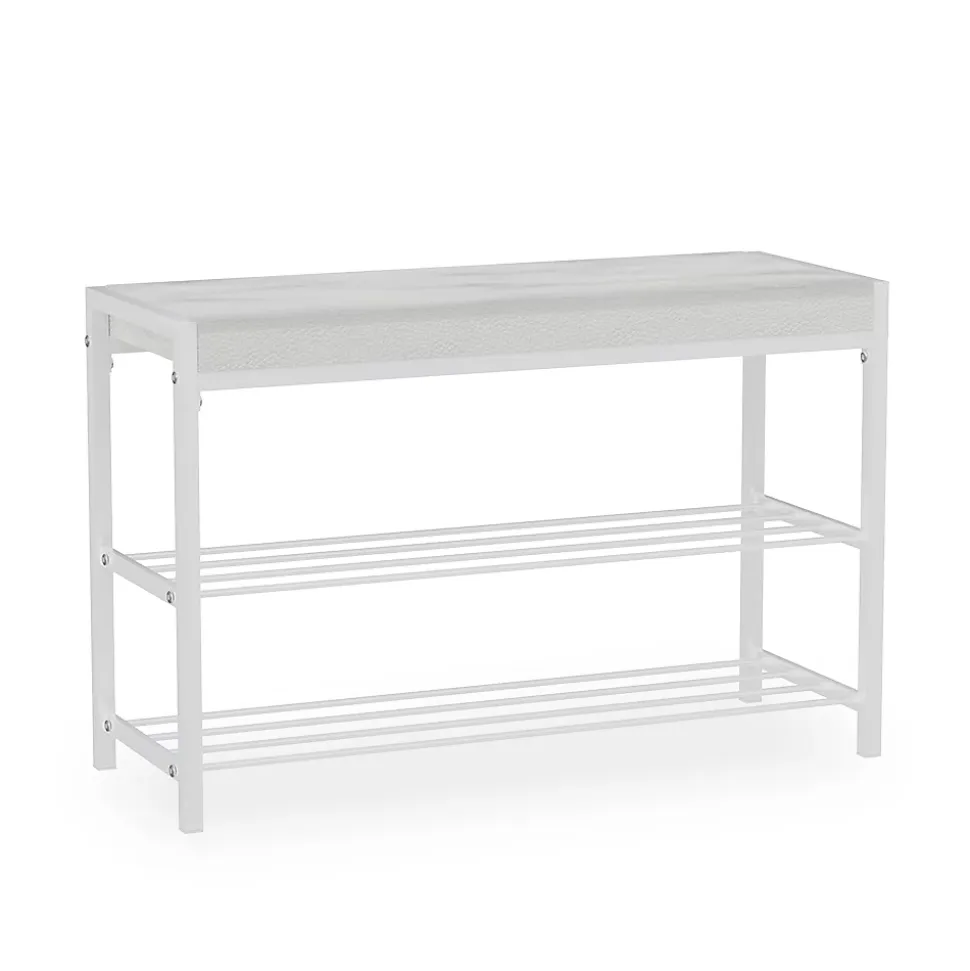Vicco Banc à chaussures Blanc 80x52cm