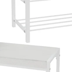 Vicco Banc à chaussures Blanc 80x52cm