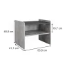 Vicco Banc dangle Béton/Anthracite 53.5x41.1cm