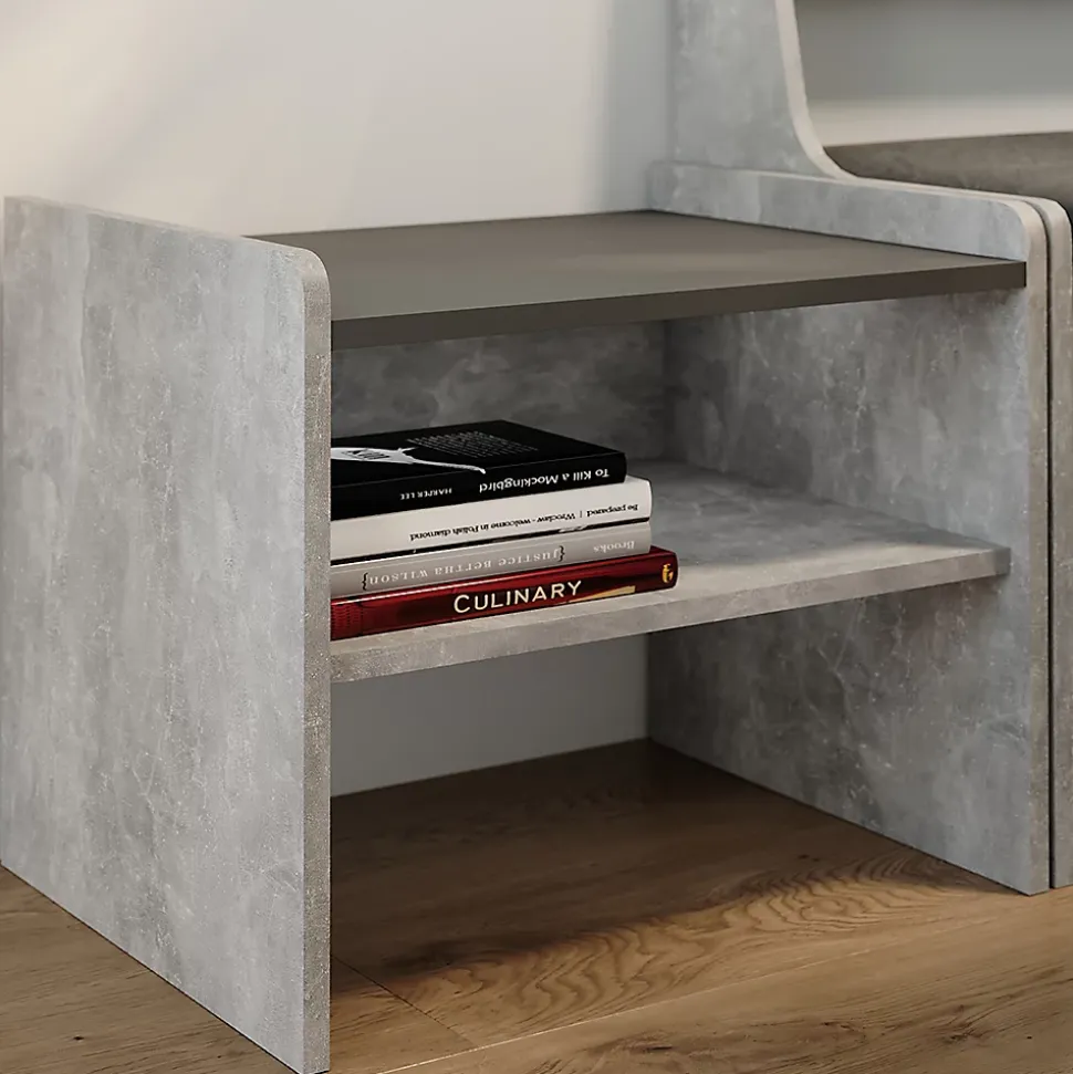 Vicco Banc dangle Béton/Anthracite 53.5x41.1cm
