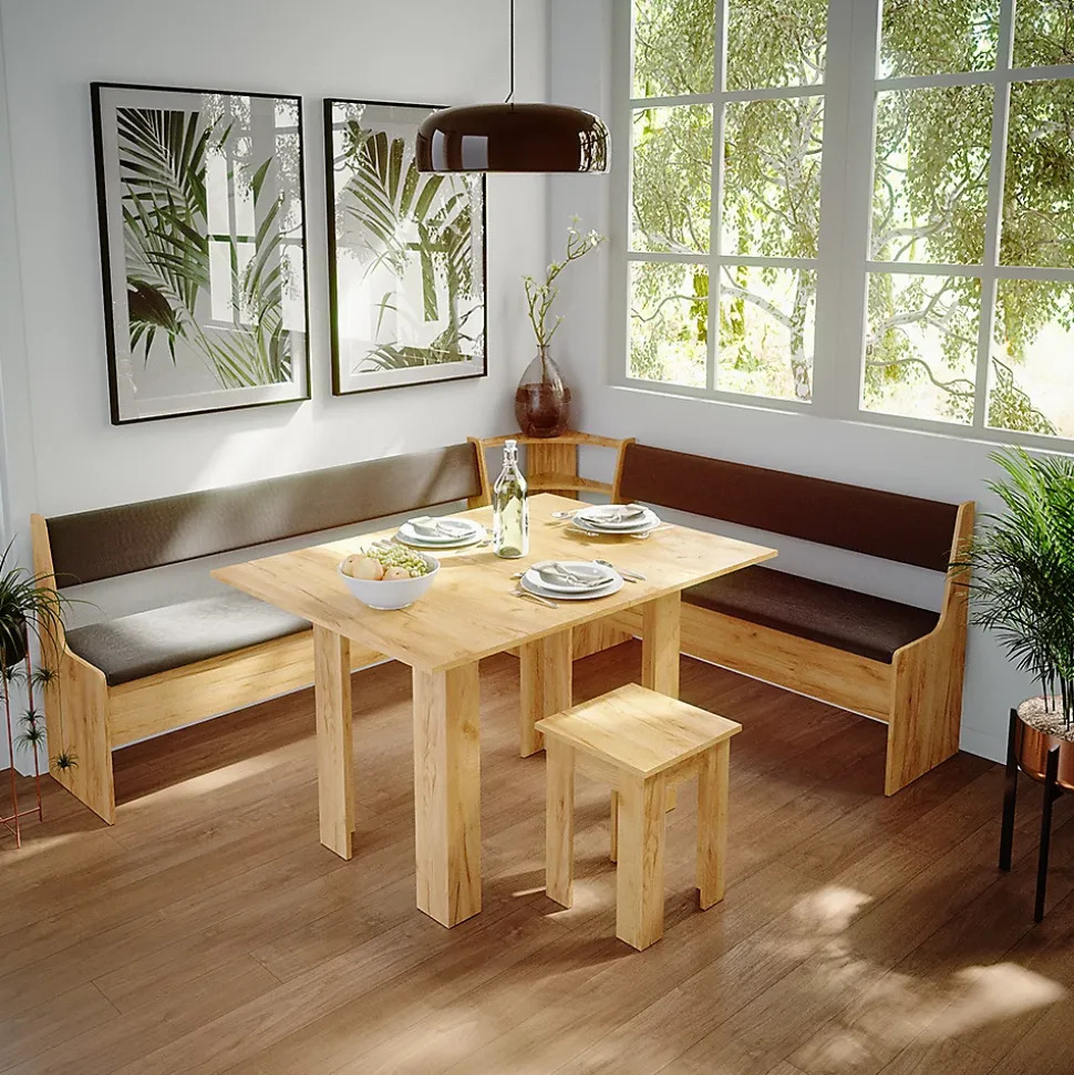 Vicco Banc dangle Chêne de force doré 166.6x41.5cm