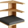 Vicco Banc dangle Chêne de force doré 43.5x43.5cm