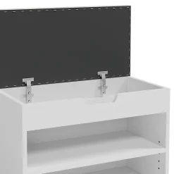 Vicco Banc pour chaussures Blanc 60x45cm