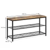 Vicco Banc pour chaussures Bois antique 100x51.5cm