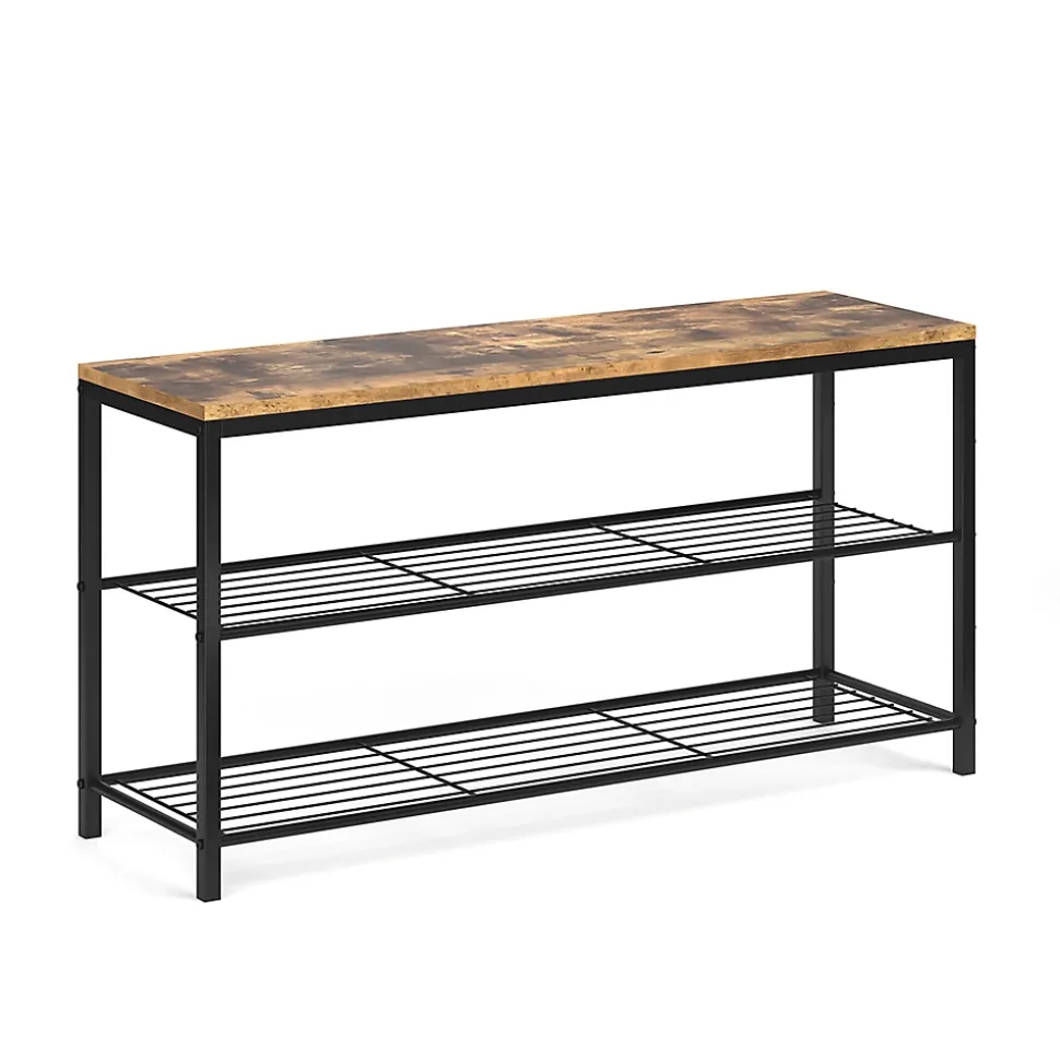 Vicco Banc pour chaussures Bois antique 100x51.5cm