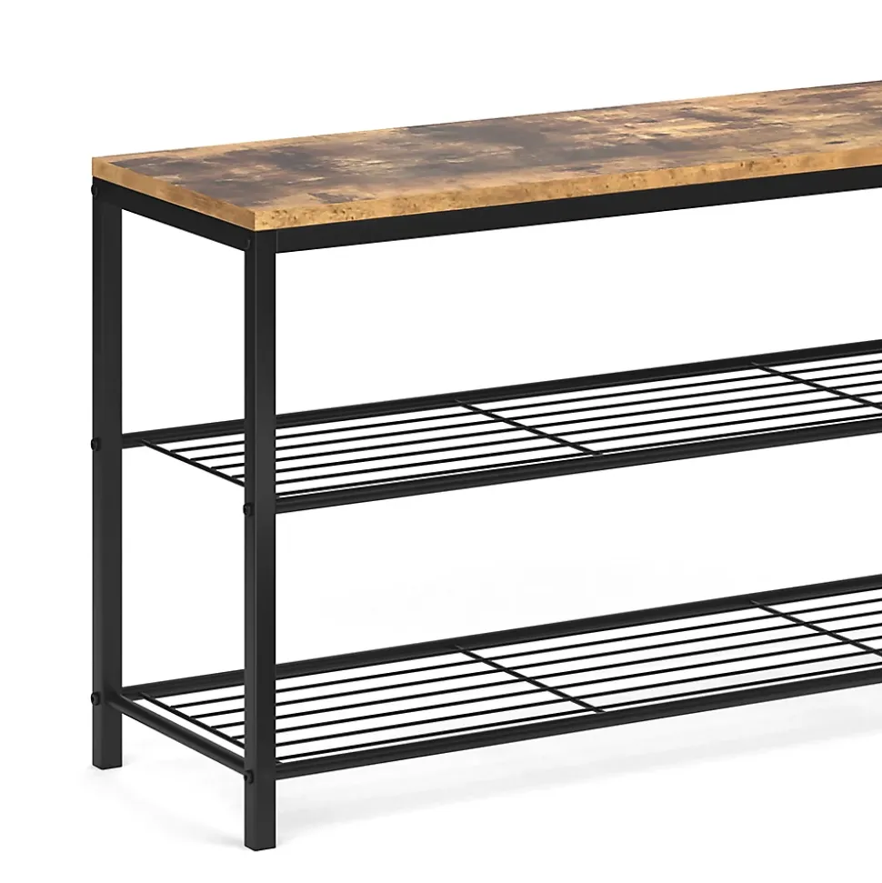 Vicco Banc pour chaussures Bois antique 100x51.5cm