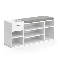 Vicco Banc pour chaussures Blanc 101.1x45cm