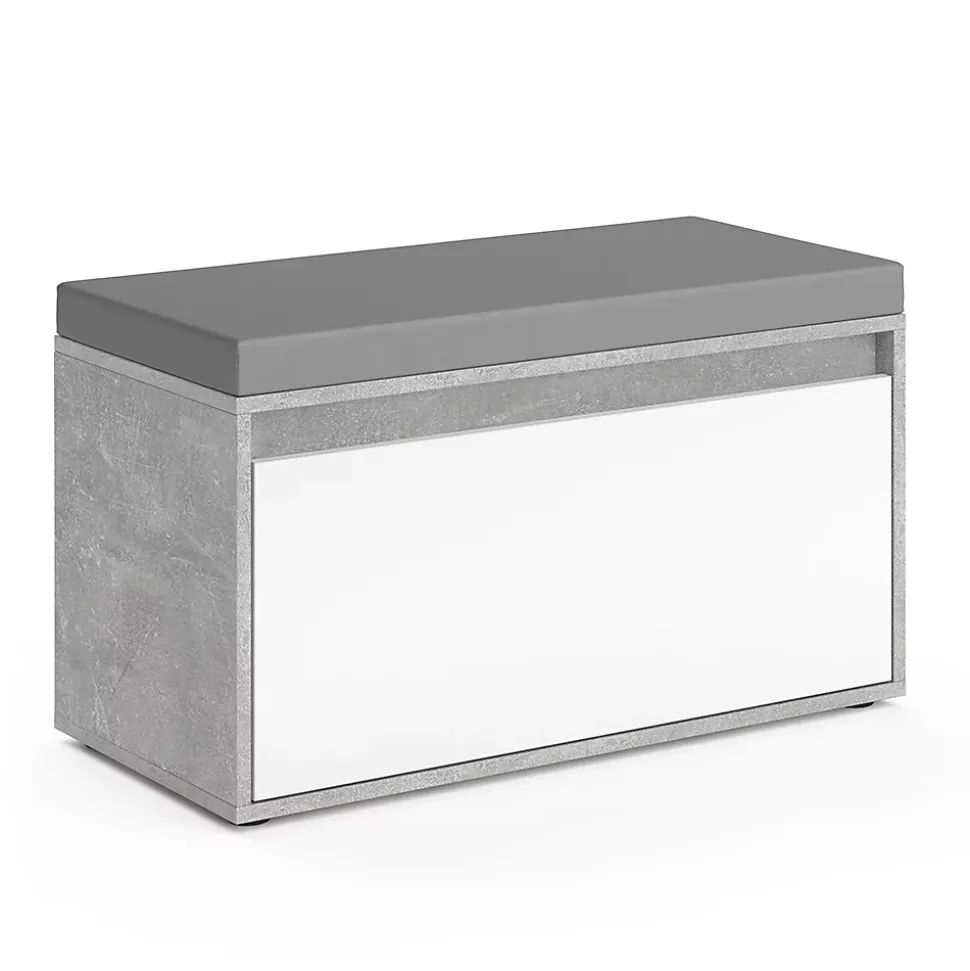 Vicco Banc pour chaussures Béton 80x45cm