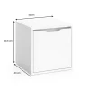 Vicco Banc pour chaussures Blanc 40x40.6cm