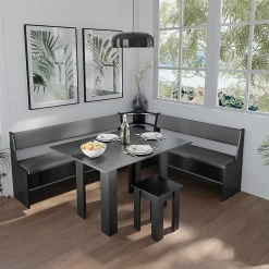 Vicco Banquette dangle salle à manger Noir 43.5x43.5cm