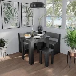Vicco Banquette dangle salle à manger Noir 41.5x76.6cm