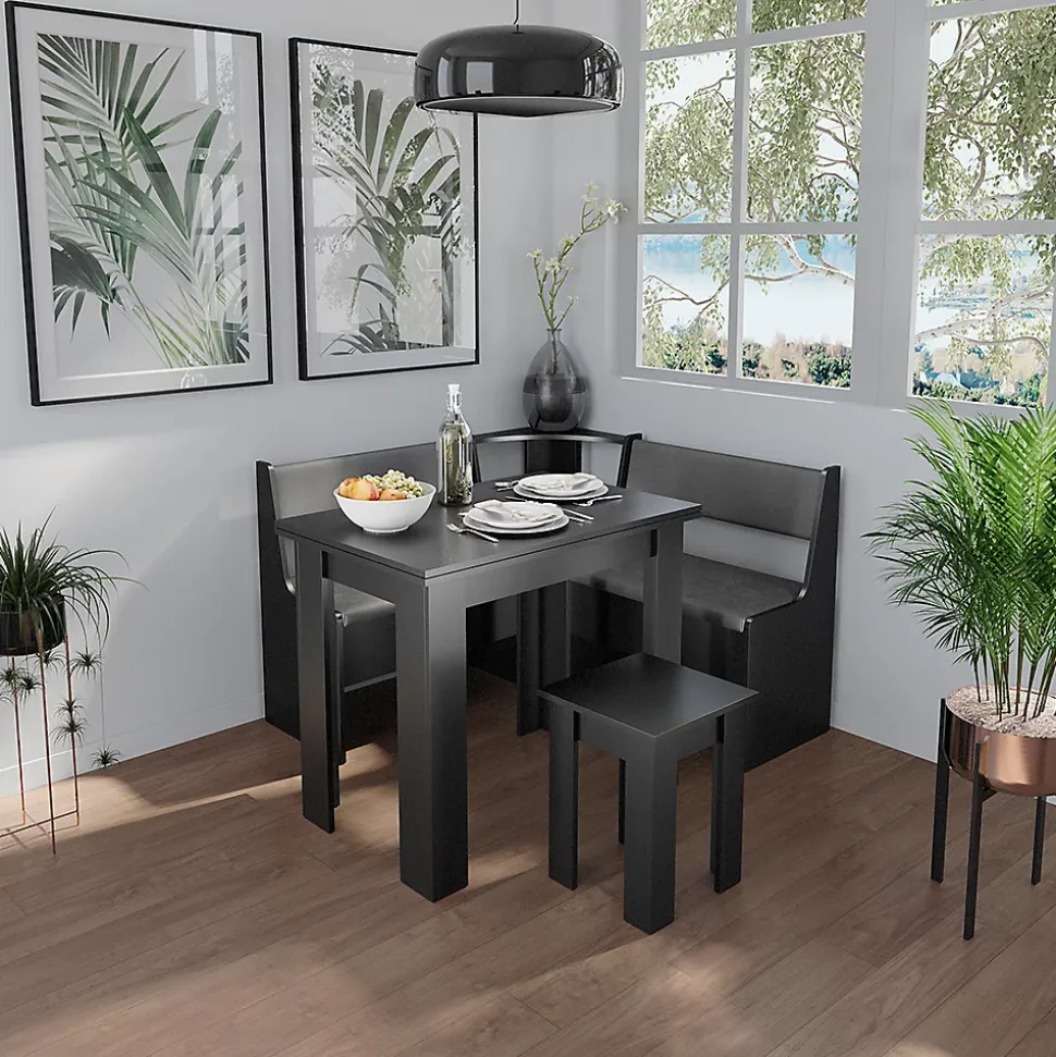Vicco Banquette dangle salle à manger Noir 41.5x76.6cm