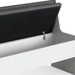 Vicco Banquette dangle salle à manger Blanc 41.5x166.6cm