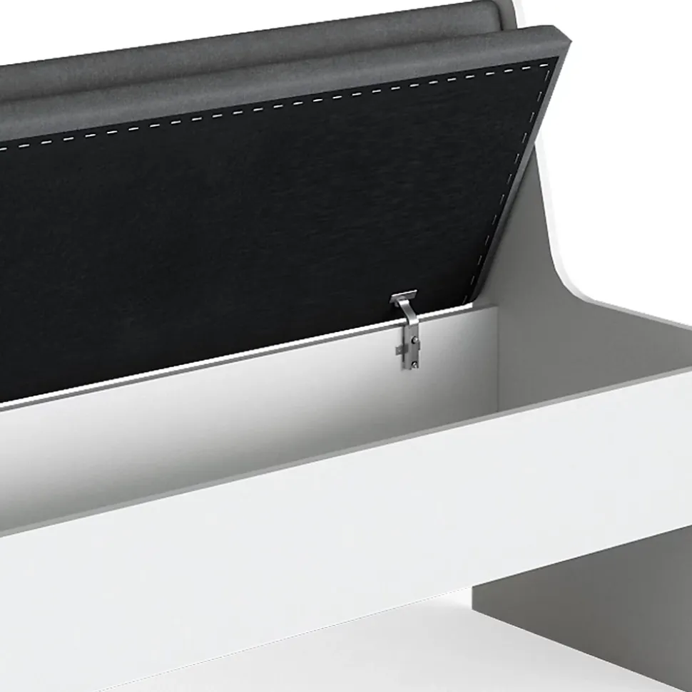 Vicco Banquette dangle salle à manger Blanc 41.5x166.6cm