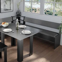 Vicco Banquette dangle salle à manger Noir 41.5x166.6cm