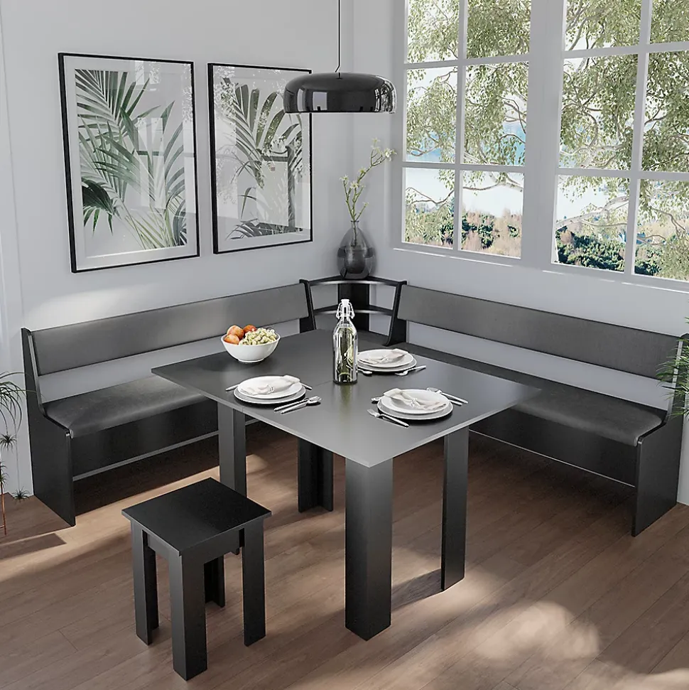 Vicco Banquette dangle salle à manger Noir 41.5x166.6cm