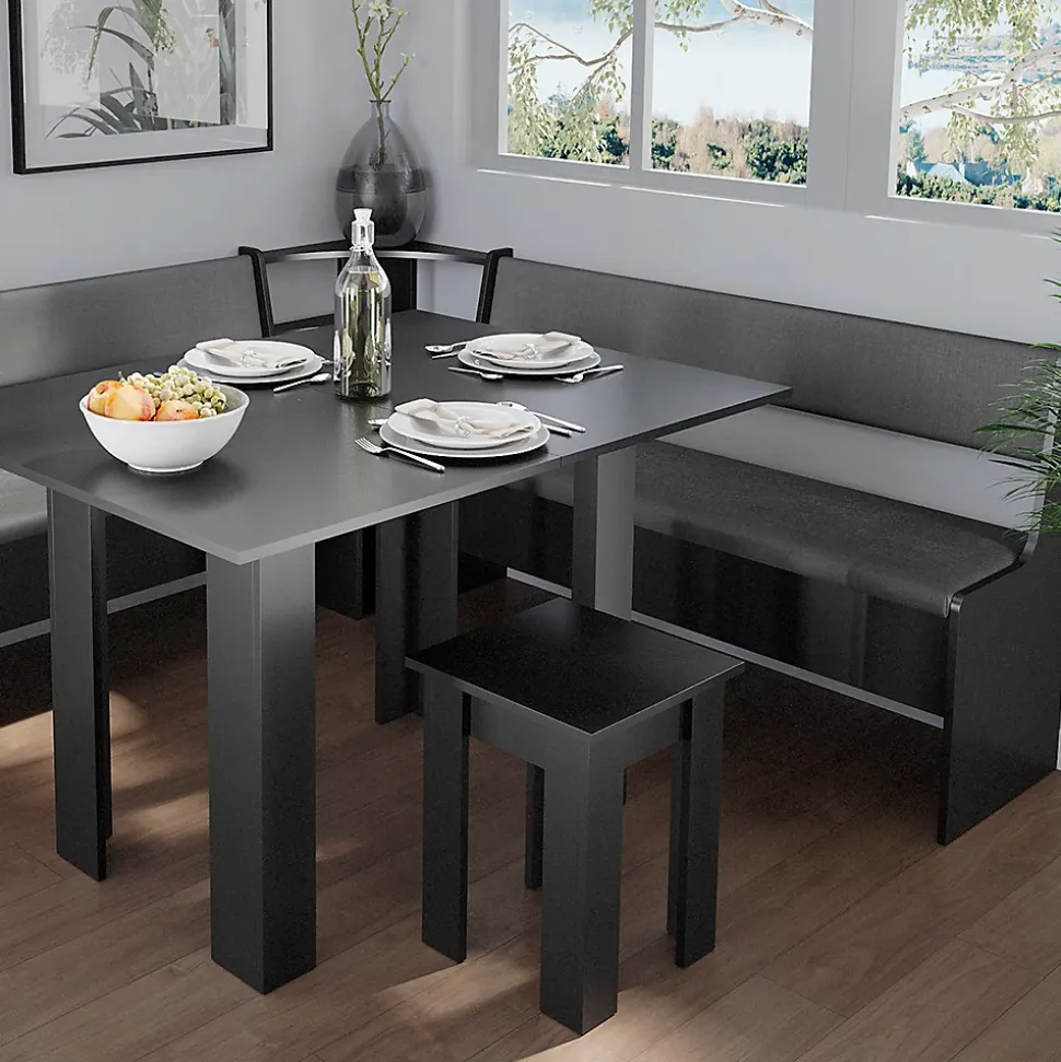 Vicco Banquette dangle salle à manger Noir 41.5x136.6cm