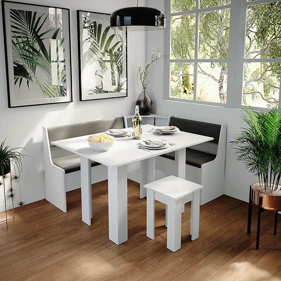 Vicco Banquette de salle à manger Blanc 41.5x106.6cm