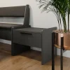 Vicco Banquette de salle à manger Anthracite 53.5x41.1cm avec 1 tiroir