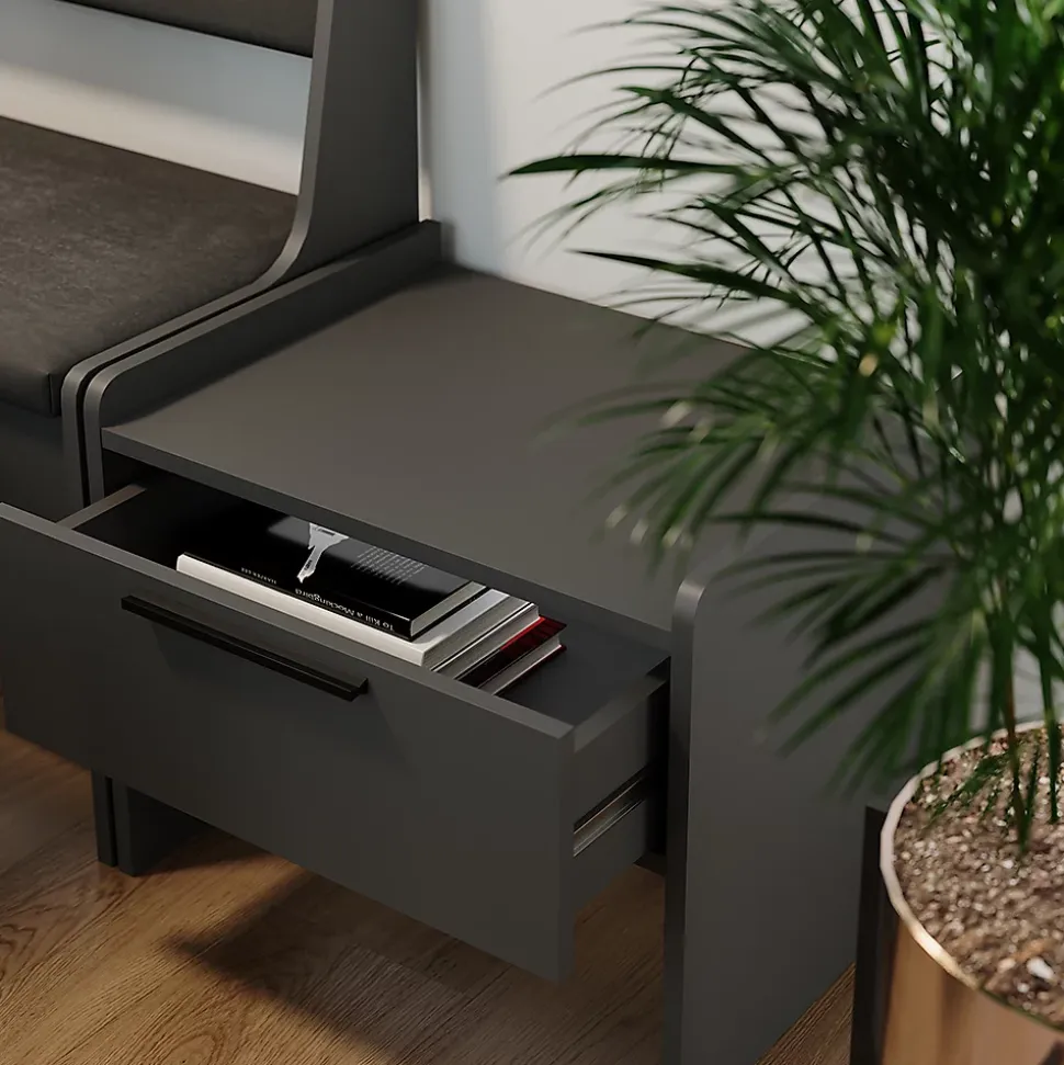 Vicco Banquette de salle à manger Anthracite 53.5x41.1cm avec 1 tiroir