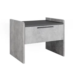 Vicco Banquette de salle à manger Béton/Anthracite 53.5x41.1cm avec 1 tiroir